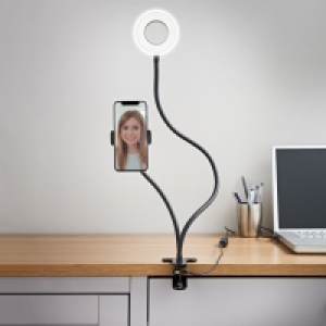 BMStores  Streaming Studio LED Ring Light & Phone Holder