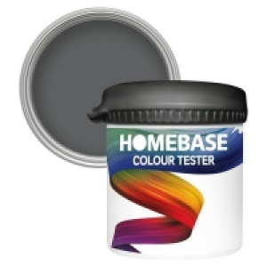 Homebase Homebase Paint Homebase Matt Colour Paint Tester - Charcoal 90ml