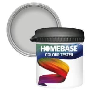 Homebase Homebase Paint Homebase Matt Colour Paint Tester - Feather Grey 90ml