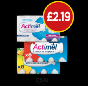 Actimel Original Yogurt, Strawberry Yogurt, Multifruit Yogur £2.19