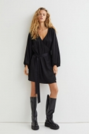 Satin wrap dress £15.00