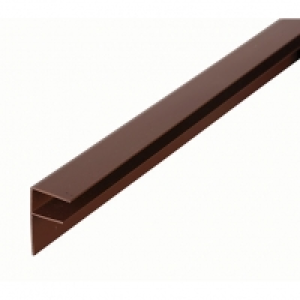 Wickes  16mm PVC Side Flashing - Brown 3m