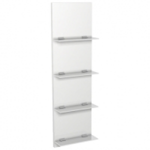Wickes Vienna White Glass Shelving Unit - 300 x 1072mm