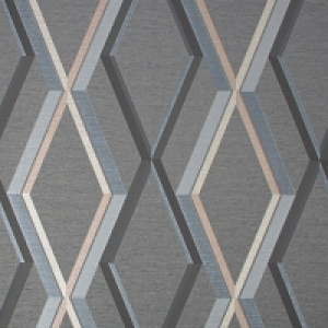 Superfresco Easy Prestige Geometric Charcoal Wallpaper 10m