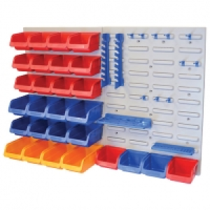 Faithfull 43 Piece Storage Bins Set with Wall Panels £60.00