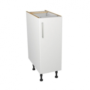 Wickes Orlando White Gloss Slab Base Unit - 300mm