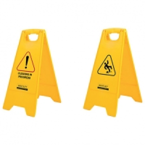Cleaning in Progress Yellow Floor Sign £6.00