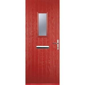 Euramax 1 Square Left Hand Red Composite Door - 920 x 2100mm £740.00