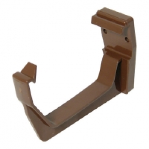 FloPlast 114mm Square Line Gutter Fascia Bracket - Brown £0.95