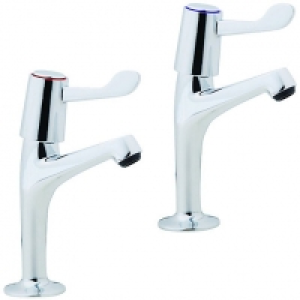 Wickes  Wickes Modena Pillar Kitchen Sink Taps - Chrome