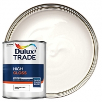 Wickes  Dulux Trade High Gloss Paint - Pure Brilliant White - 1L