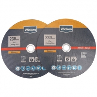 Wickes  Wickes Masonry Flat Cutting Disc 230mm - Pack of 2