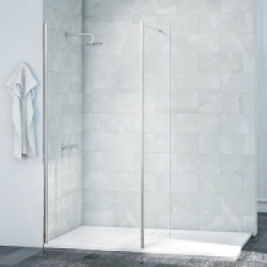 Nexa By Merlyn 8mm Chrome Frameless Swivel Wet Room Shower P £221.00