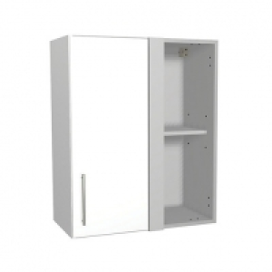 Wickes  Wickes Orlando White Gloss Slab Corner Wall Unit - 600mm