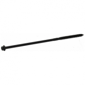 Wickes  Wickes Timber Drive Hex Head Black Screw - 7x100mm Pack Of 2