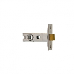 Wickes CE Bolt Through Tubular Door Latch - Satin Nickel 64m