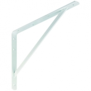 Wickes  Wickes Heavy Duty Shelving Bracket White - 395 x 270mm