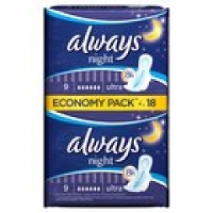 Always Ultra Night Duo Pack Sanitar