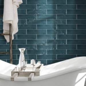 House Beautiful Aurelia Kingfisher Ceramic Wall Tile - 75 x  £25.00