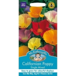 Well Drained. Mr. Fothergills Californian Poppy Single Mixed (Eschscholzi