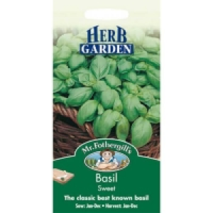 Warm, Well Drained. Mr. Fothergills Basil Sweet Genovese (Ocimum Basilicum) See