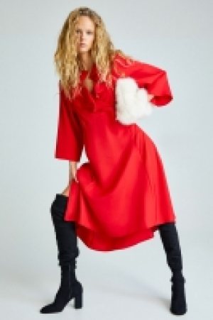 Flounce-trimmed dress £22.00