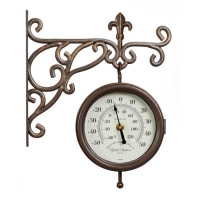 RobertDyas  Inside Out York Station Wall Clock and Thermometer