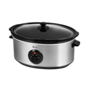Swan SF17030N Stainless Steel 6.5L Slow Cooker - Silver £29.99