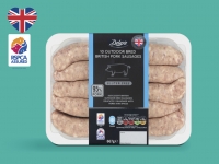 Lidl  Deluxe 10 Outdoor Bred British Pork Sausages