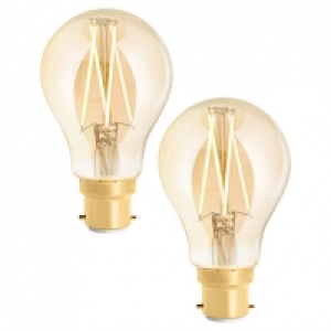 4lite WiZ Connected LED SMART B22 Filament Light Bulbs - Amb £30.00