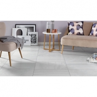 Wickes  Wickes Stone Mix Silver Porcelain Wall & Floor Tile - 600 x 
