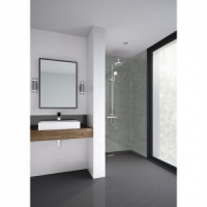 Wickes  Mermaid Brutalist Laminate 2 Sided Shower Panel Kit - 900 x 