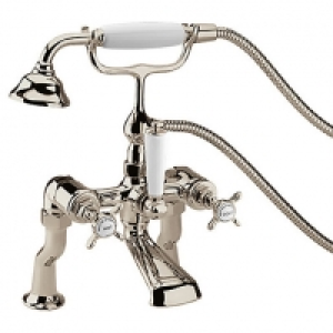 Wickes  Bristan 1901 Luxury Gold Crosshead Bath Shower Mixer Tap