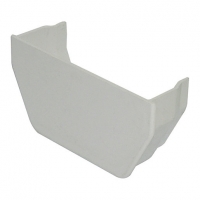 Wickes  FloPlast 114mm Square Line Gutter Internal Stop End - White