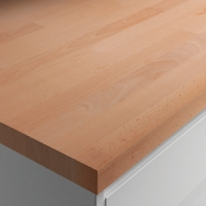 Wickes Solid Wood Worktop - Solid Beech 600mm x 28mm x 3m £130.00