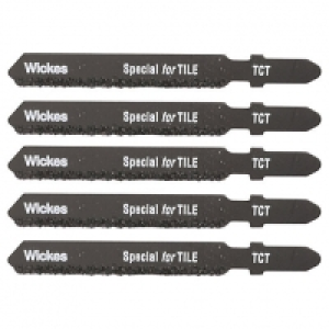 Wickes T Shank Tungsten Carbide Jigsaw Blade for Tile - Pack £7.50