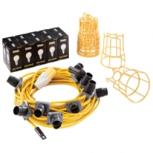 Wickes  Defender LED Festoon Light Kit 22m - 110V