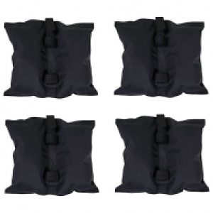 Wickes  Charles Bentley 4 Piece Gazebo Leg Weight Bags - Black