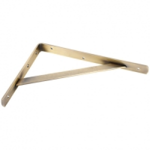 Heavy Duty Antique Brass Shelving Bracket - 300 x 210mm