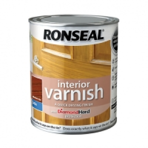 Ronseal Interior Varnish - Satin Medium Oak 750ml &pound;20.00