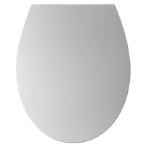 Wickes Standard Close Polypropylene White Plastic Toilet Sea