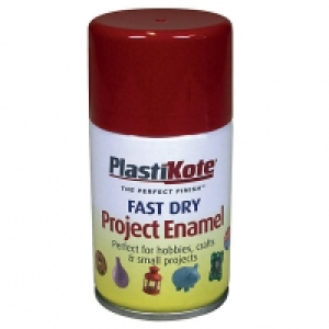 Plastikote Fast Dry Enamel Aerosol Spray - Insignia Red 100m