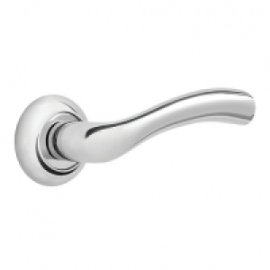 Wickes  Designer Levers Cassius Lever On Rose Door Handle - Chrome 1