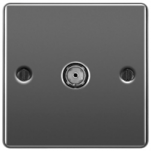 BG Screwed Raised Plate Single Socket For Tv Or Fm Co-Axial
