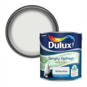 Low Dulux Simply Refresh One Coat Matt Emulsion Paint - White Mi