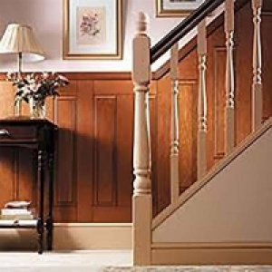 Wood EASIpanel Raised and Fielded MDF Stair Panel - 1525 x 263mm