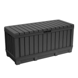 Homebase Self Assembly Required Keter Kentwood Outdoor Garden Storage Box 350L - Graphite