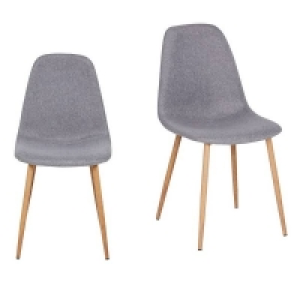 Self Assembly Required Ludlow Upholstered Dining Chair - Set of 2 - Grey