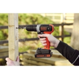 BLACK+DECKER 18V Cordless Drill Driver with Battery and Char £36.00