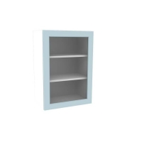 Homebase Yes Country Light Blue 500mm Glass Wall Unit